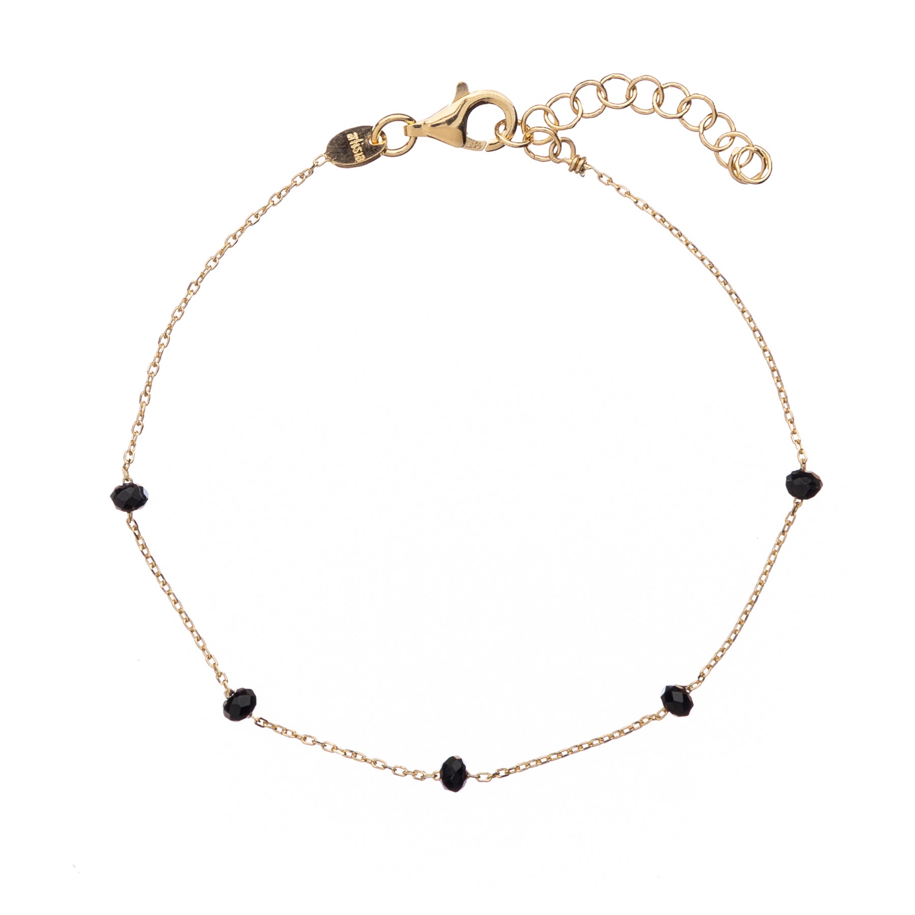 Bracciale tricolore ritorto in argento 925 placcato, 19 cm Bracciale tricolore ritorto in argento 925 placcato, 19 cm