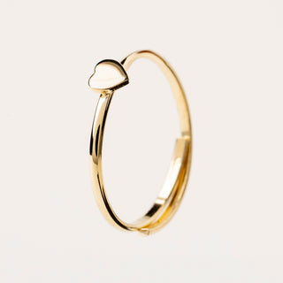 Anello donna minimal con cuore in argento 925, design delicato ed elegante