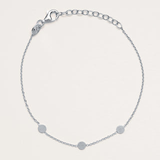 Bracciale minimal con elementi circolari in argento 925 Alisia Jewels