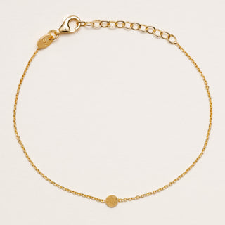 Bracciale minimal con elemento circolare in argento 925 Alisia Jewels
