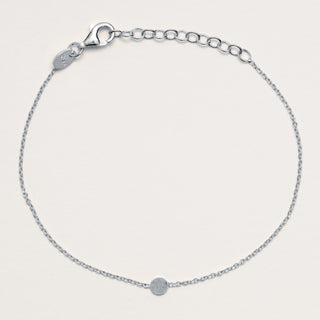 Bracciale minimal con elemento circolare in argento 925 Alisia Jewels