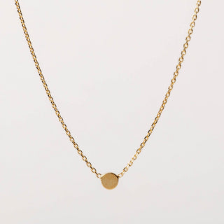 Collana minimal con elemento circolare in argento 925 Alisia Jewels