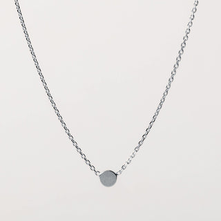 Collana minimal con elemento circolare in argento 925 Alisia Jewels
