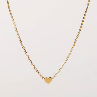 Collana minimal con cuore centrale in argento 925 da donna, gioiello artigianale Made in Italy