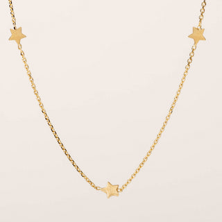 Collana con stelle in argento 925 da donna, gioiello artigianale Made in Italy