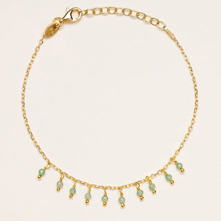 Bracciale in argento 925 con avventurina verde