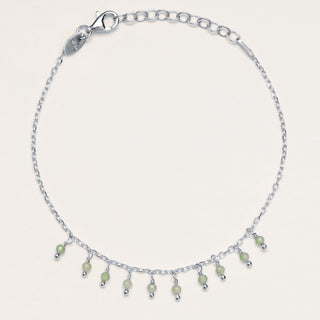 Bracciale in argento 925 con avventurina verde