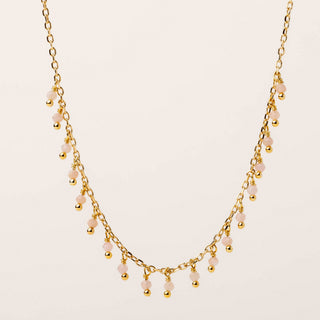 Collana in argento 925 con opale rosa