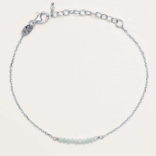 Bracciale in argento 925 con pietra naturale amazzonite