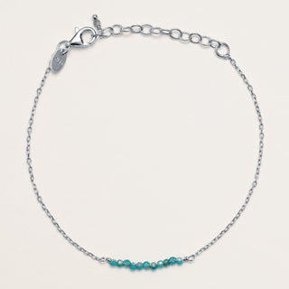 Bracciale in argento 925 con pietra naturale apatite