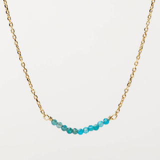 Collana in argento 925 con pietra naturale apatite