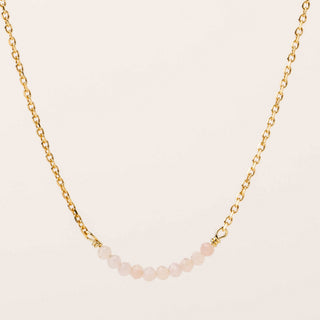 Collana in argento 925 con pietra naturale opale rosa