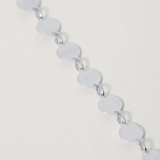 Bracciale in argento 925 con elementi circolari satinati design minimal