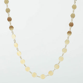 Collana in argento 925 con elementi circolari satinati design minimal