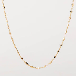 Collana in argento 925 con catena sottile e dettagli sfaccettati minimal design