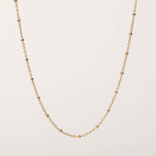Collana in argento 925 con catena sottile e piccoli dettagli decorativi minimal design