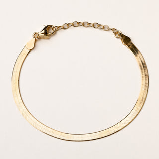 Collana snake piatta oro regolabile 36+6 cm