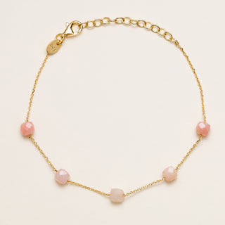 Bracciale con pietra naturale oro con pietre naturali Argento 925