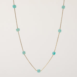 Collana con pietre naturali oro con pietre naturali Argento 925