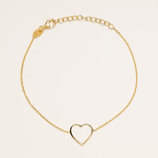 Bracciale cuore oro elegante romantico