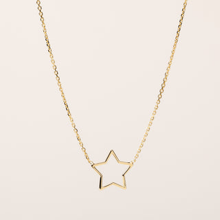 Collana stella oro minimal elegante