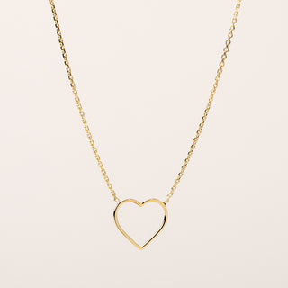 Collana cuore oro elegante raffinata
