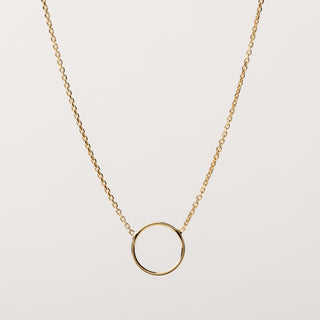 Collana cerchio oro minimal moderno