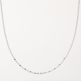 Collana pietre bianche Argento elegante