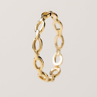 Anello catena oro regolabile moderno