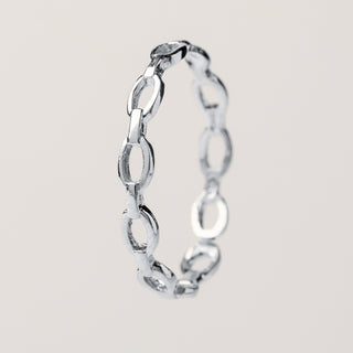 Anello catena Argento regolabile moderno
