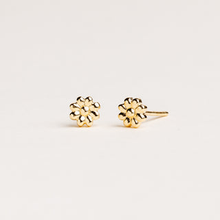 Orecchini fiore piccoli oro donna elegante – gioiello raffinato luxury