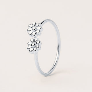 Orecchini cerchio floreale Argento donna elegante – gioiello raffinato luxury