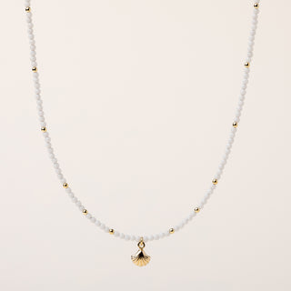 Collana pietre bianche oro donna elegante – gioiello raffinato luxury