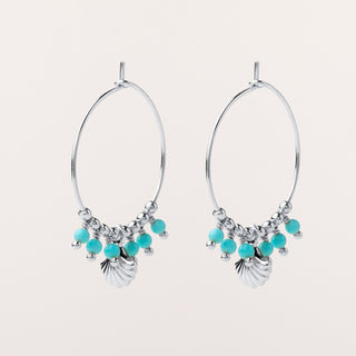 Orecchini eleganti pietre Argento donna elegante – gioiello raffinato luxury