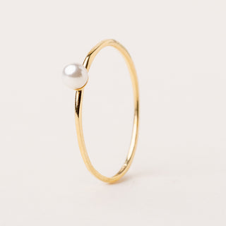 Anello argento placcato oro pietra sintetica minimal