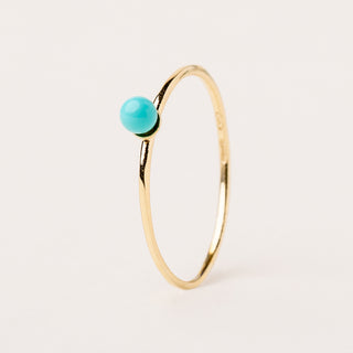 Anello argento placcato oro pietra sintetica minimal