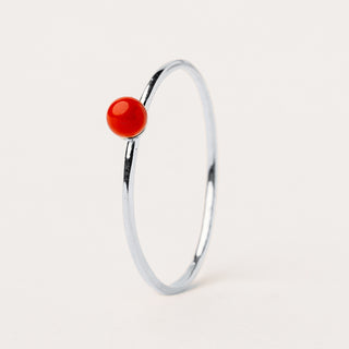 Anello argento  pietra sintetica minimal
