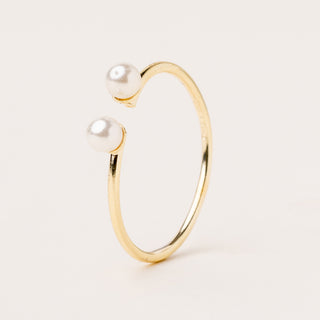 Anello regolabile argento placcato oro pietra sintetica elegante