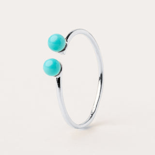 Anello regolabile argento  pietra sintetica elegante