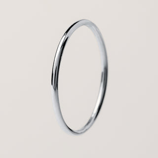 Anello argento  minimal lucido elegante