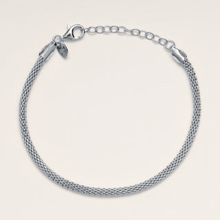 Bracciale argento  maglia elegante 15.5 cm