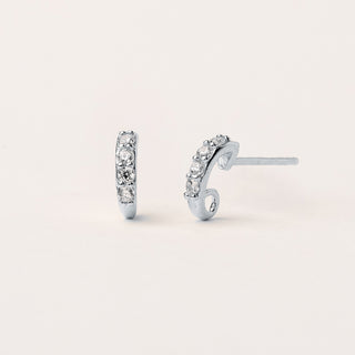 Orecchini argento  zirconi eleganti luminosi