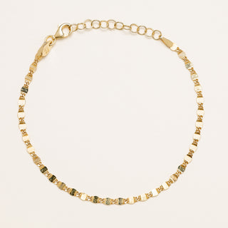 Bracciale argento placcato oro sottile minimal elegante