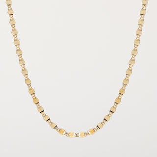 Collana argento placcato oro minimal elegante 