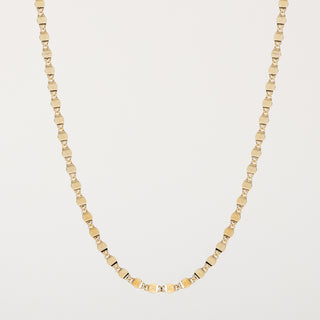 Collana argento placcato oro minimal elegante