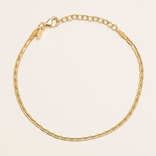 Bracciale argento placcato oro design geometrico elegante
