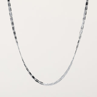 Collana argento  moderna elegante corta