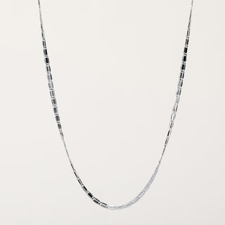 Collana argento  moderna elegante lunga