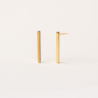 orecchini donna oro barra lunga elegante | gioiello elegante minimal in oro