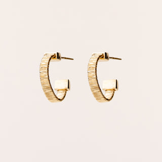 Orecchini cerchio piccoli oro donna 1,5 cm design geometrico